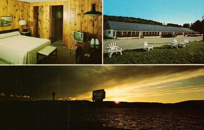 Sunset Motel - Old Postcard (newer photo)